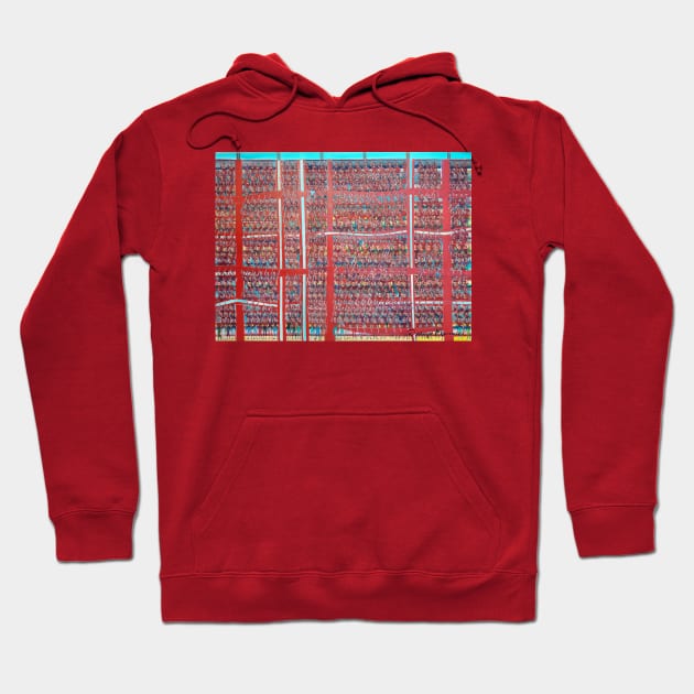 Great red grandstand Hoodie by diegomanuel